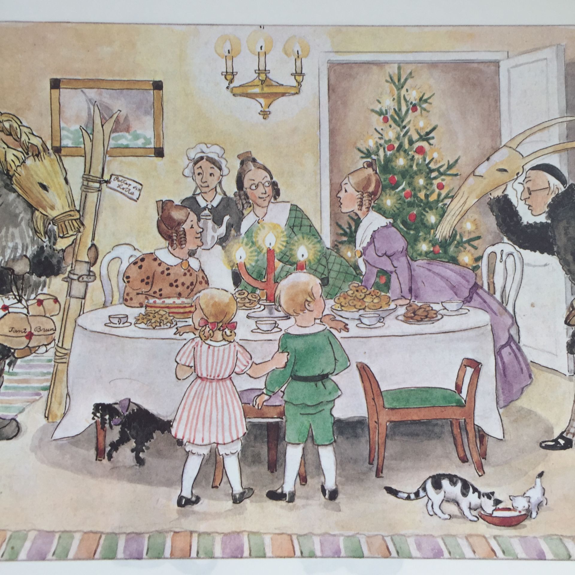 ペッテルとロッタのクリスマス　挿絵