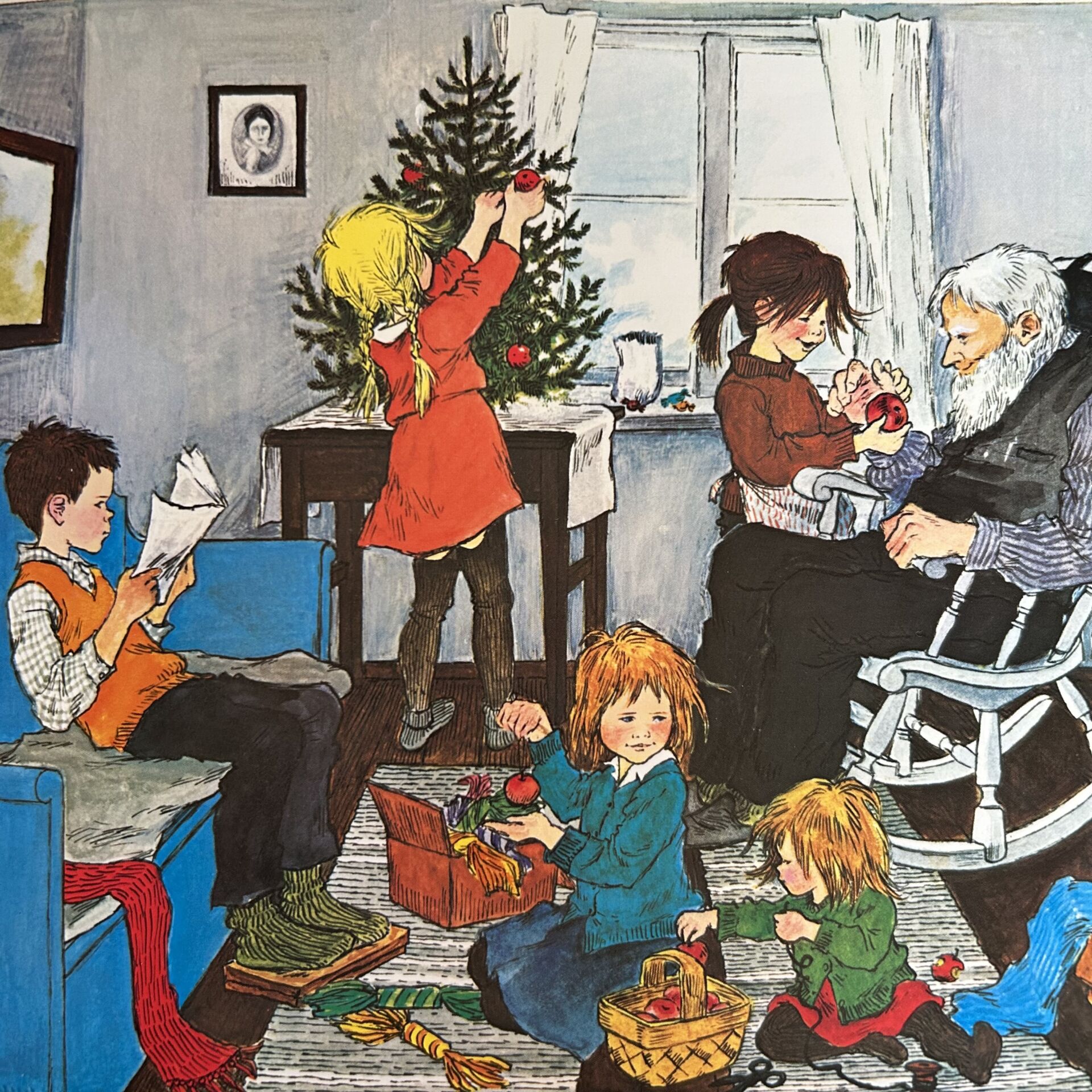 やかまし村のクリスマス　挿絵